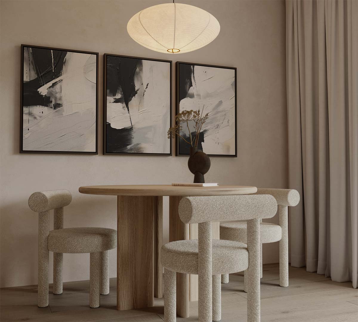 Zwart-wit contrast Kunstwerk-canvas-dibond-plexiglas-wanddecoratie-WallArtistic