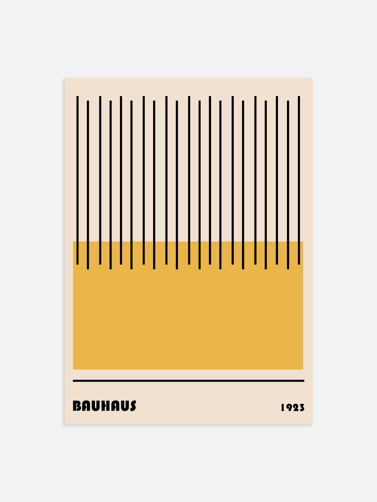 Bauhaus Yellow 1923 Poster