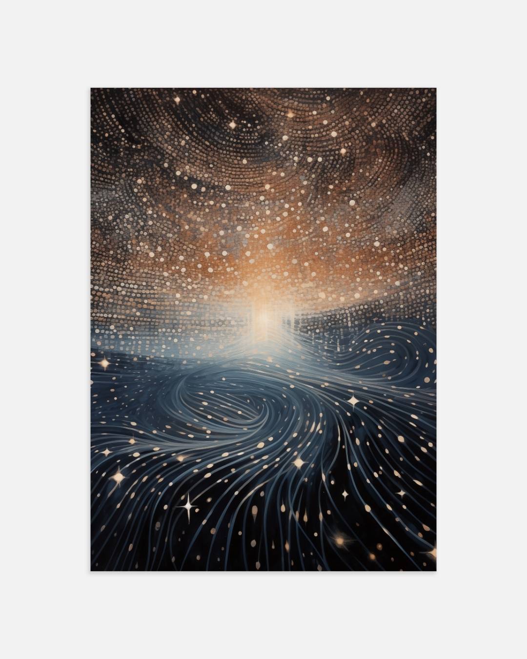 Kosmische lichtstralen Poster