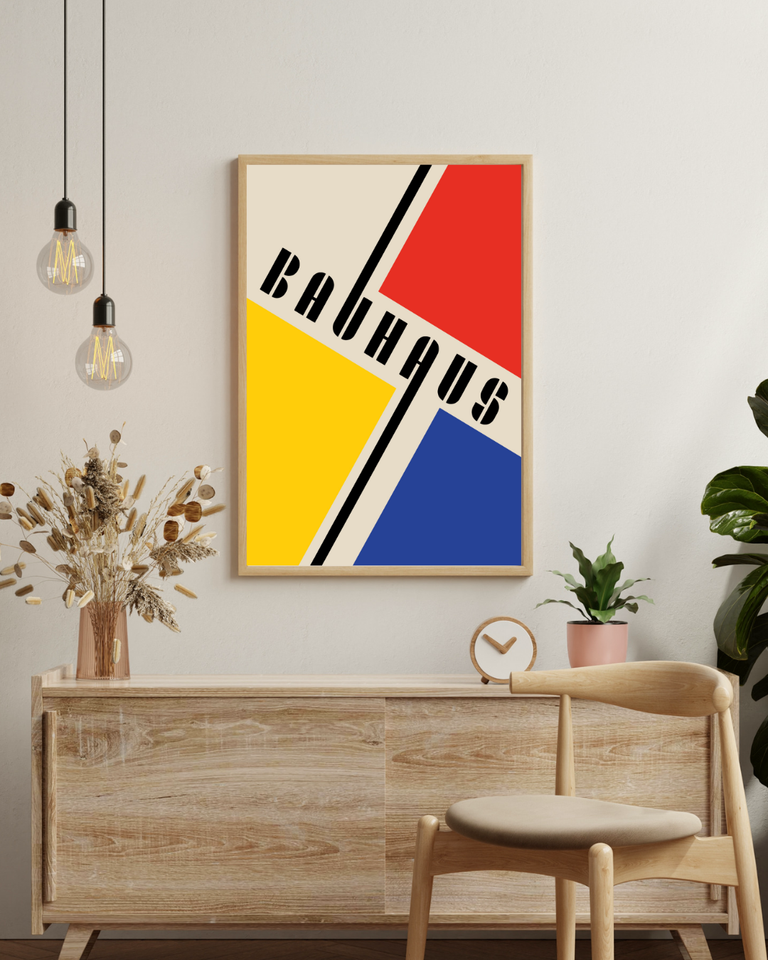 Bauhaus geel, rood & blauw Poster