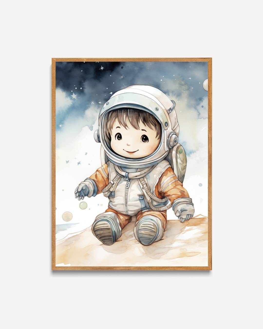 Kleine astronaut op ontdekkingsreis Poster