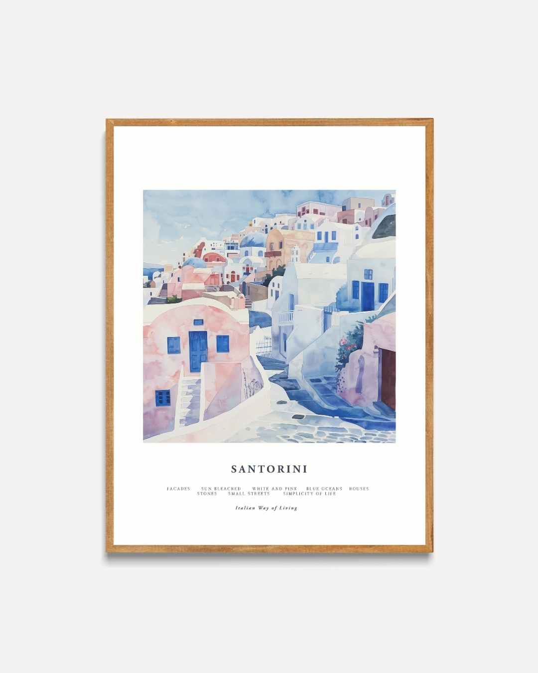 Santorini Serenity Poster