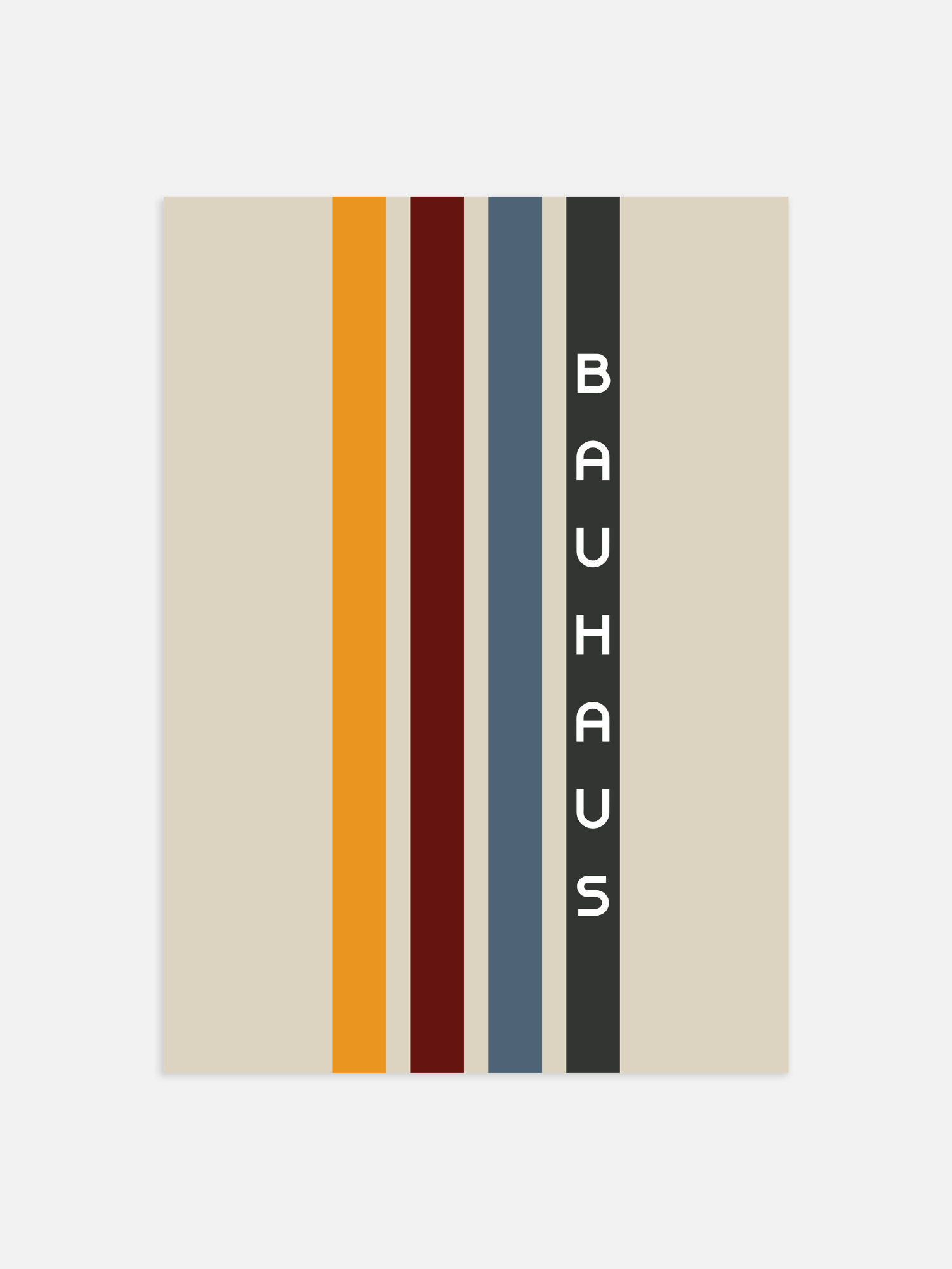 Bauhaus-Streifen-Poster