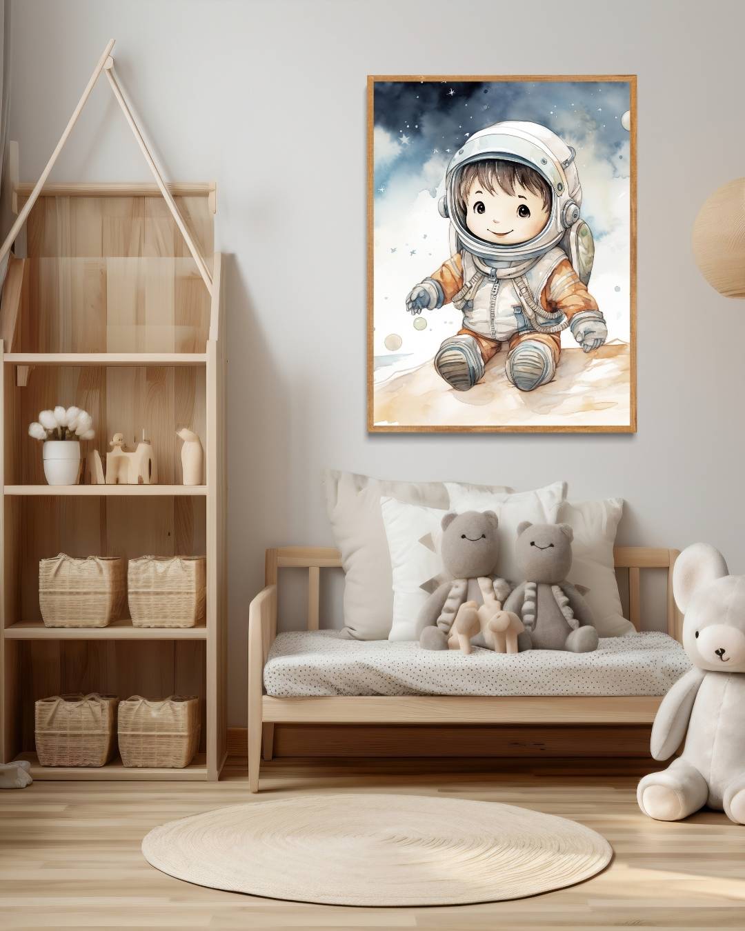 Kleine astronaut op ontdekkingsreis Poster