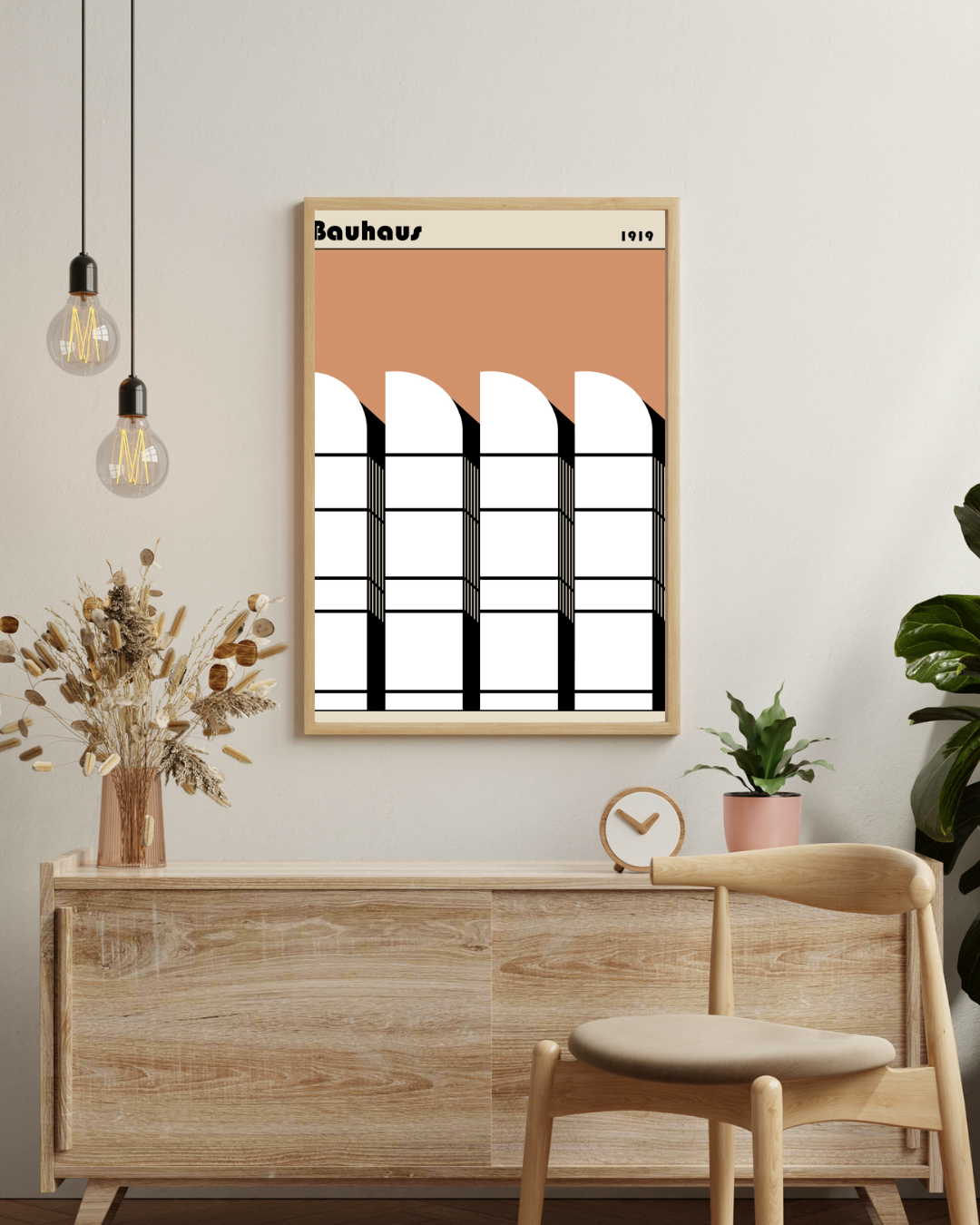 Bauhaus bruin Poster