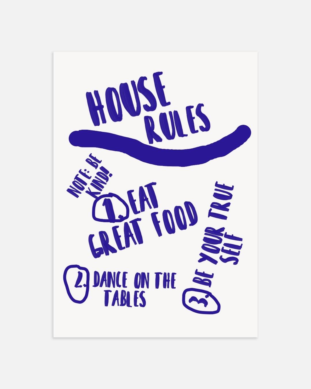 House rules Poster