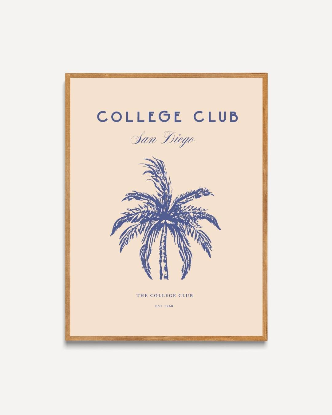 College Club San Diego est 1960 Poster