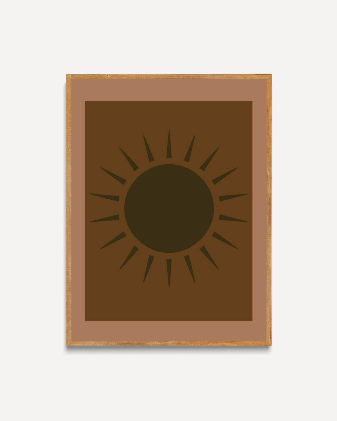 Zon minimalistisch Poster