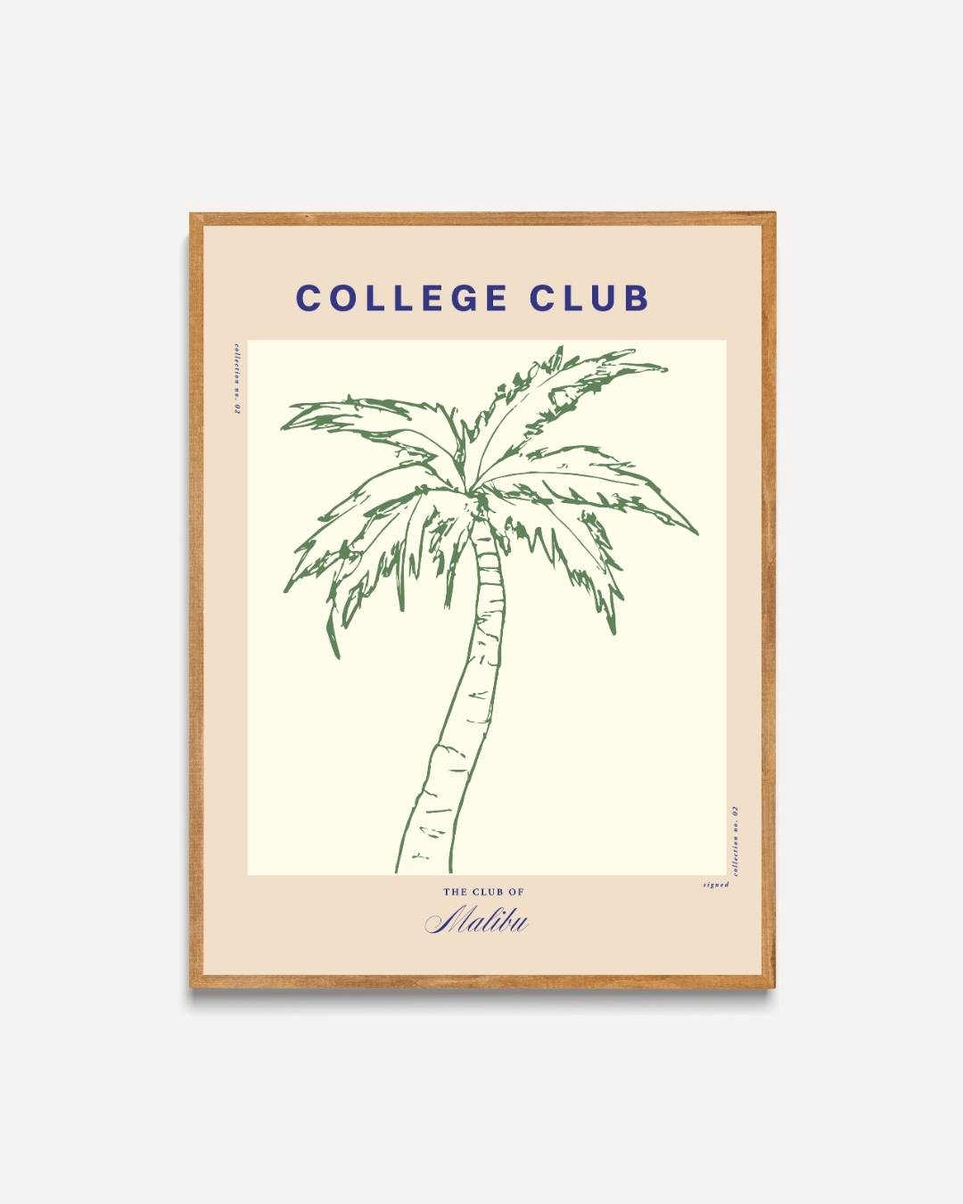 College Club palmboom Poster