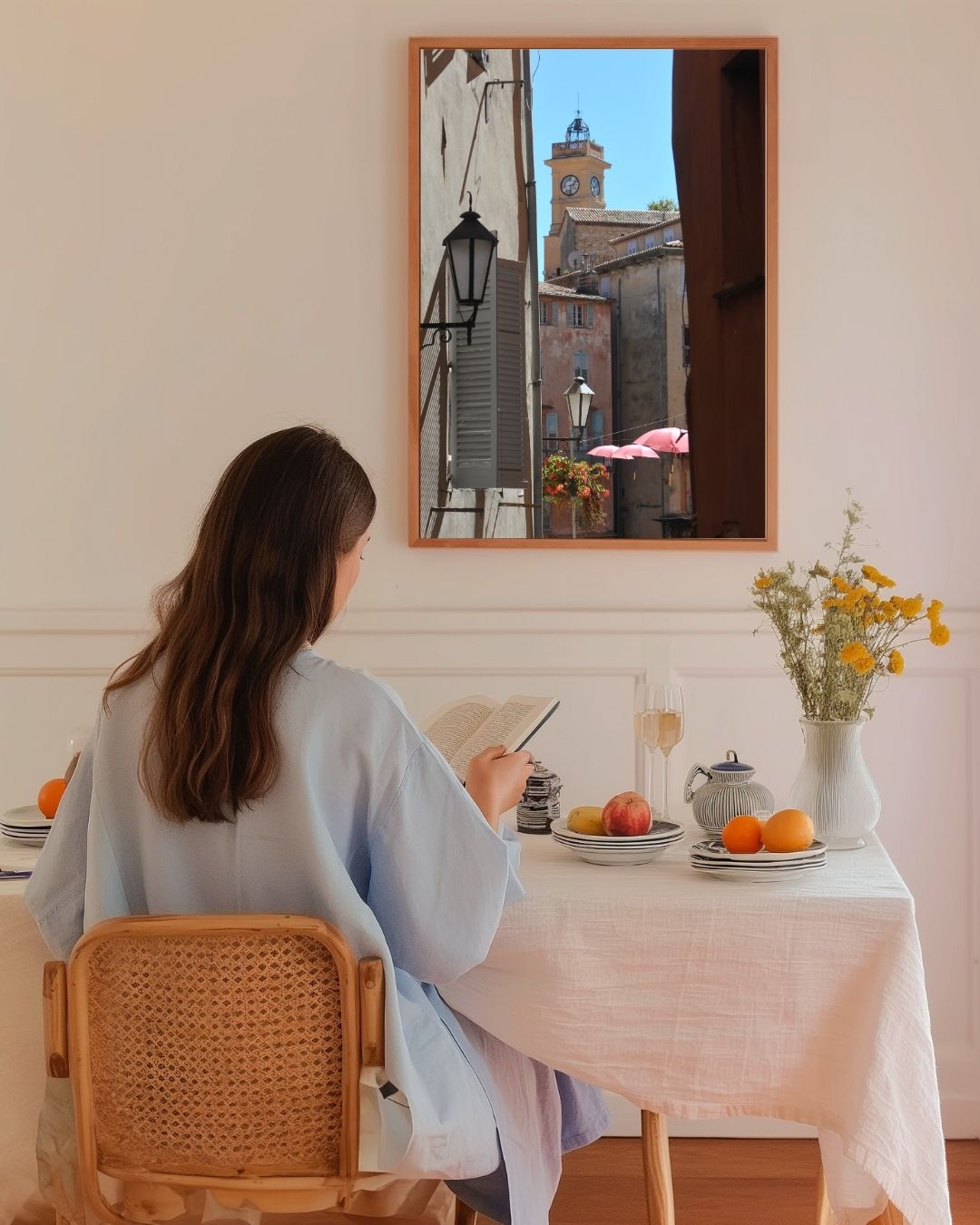 Clock Tower of Saint-Tropez Poster