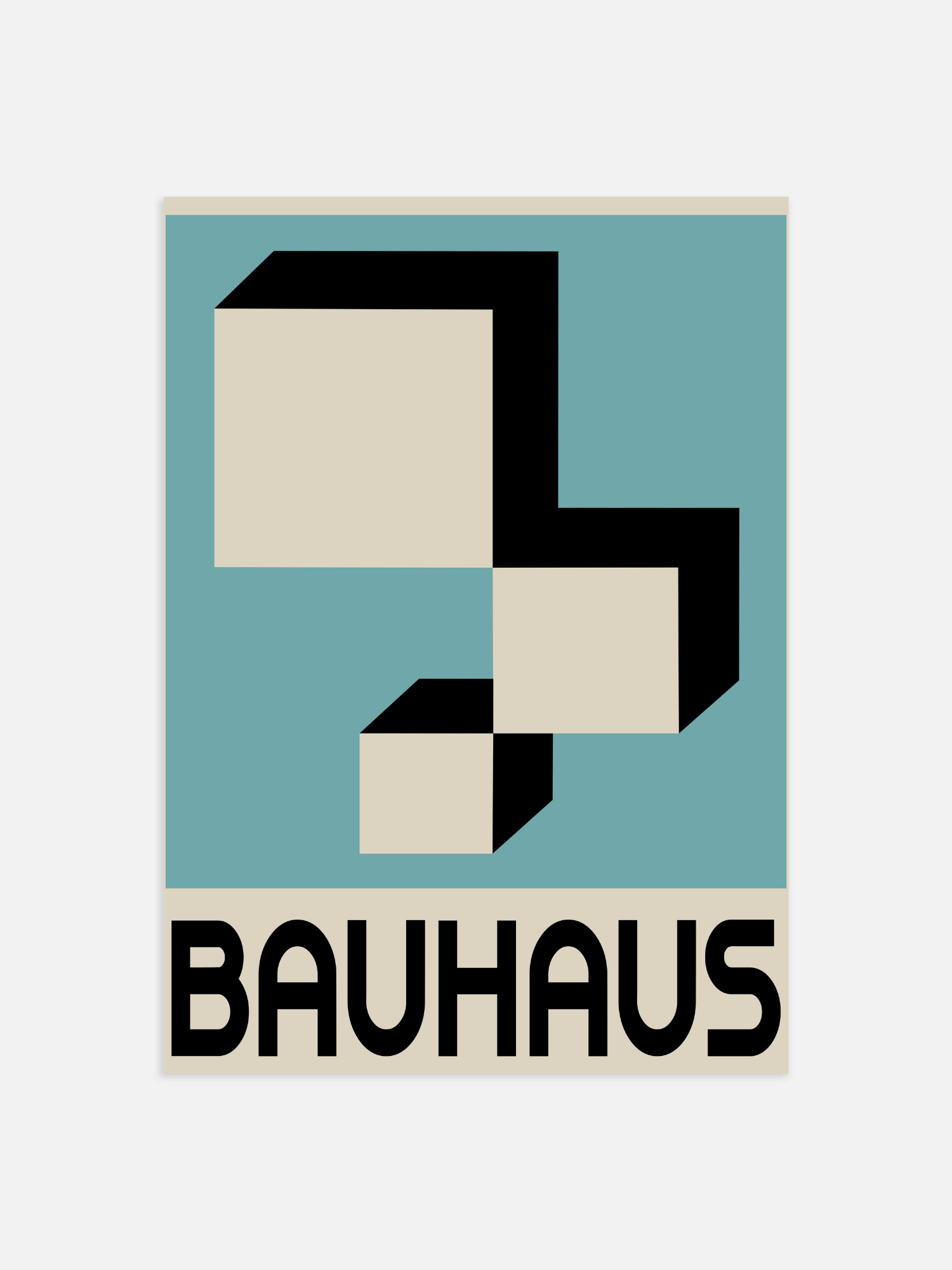 Bauhaus blocks Poster