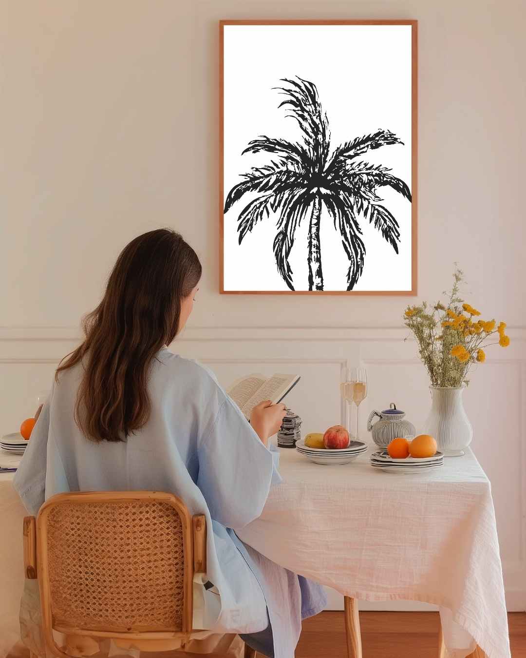 Palm Tree Silhouette Poster