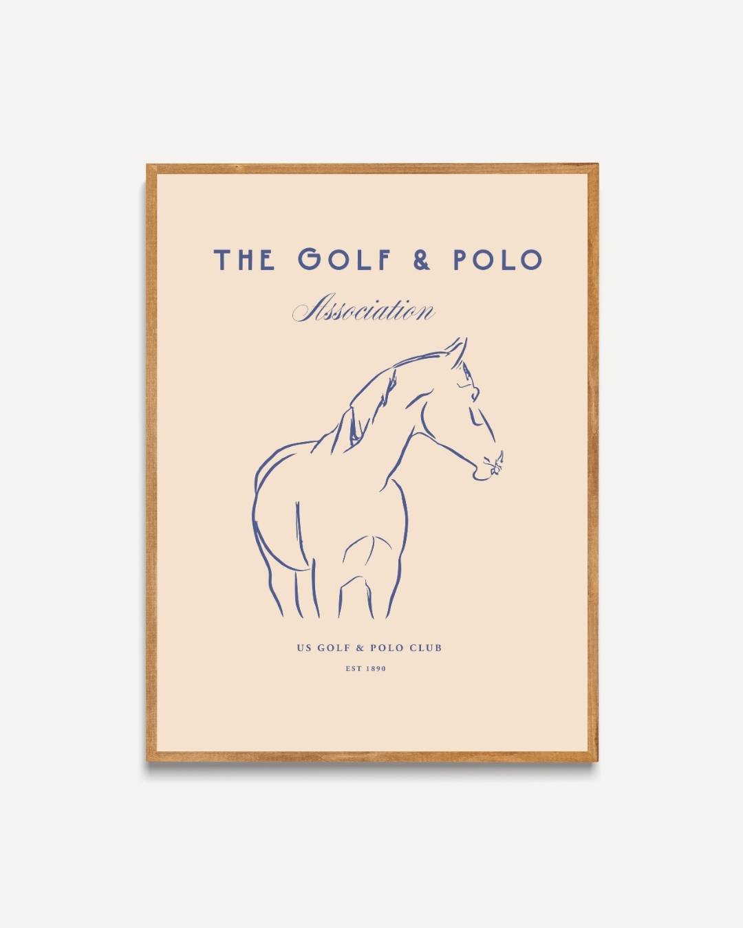 The Golf & Polo Association paard Poster