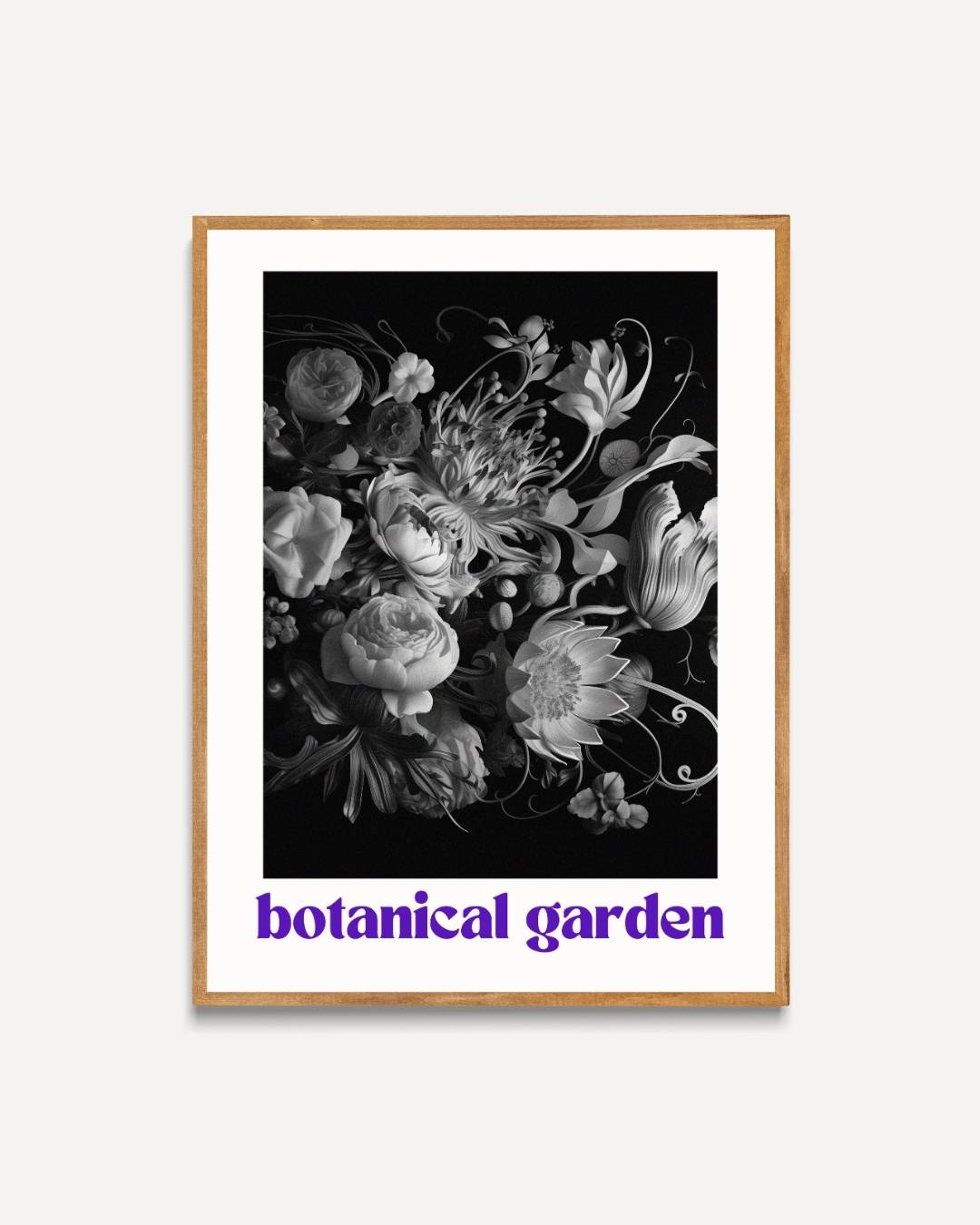 Botanical garden zwart-wit Poster