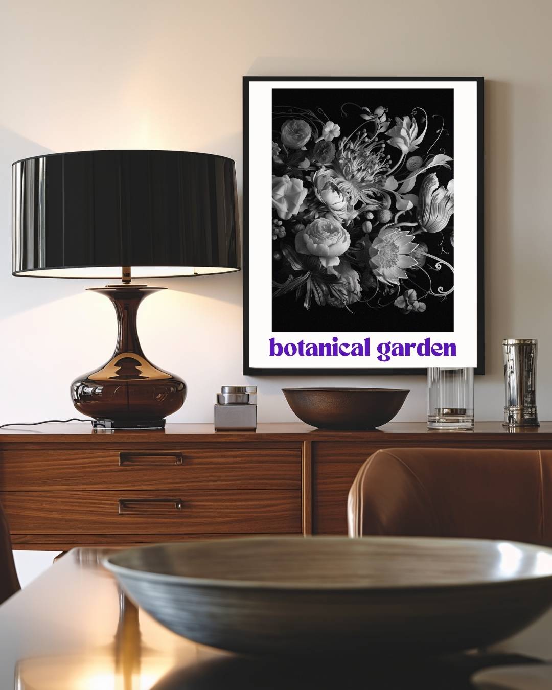 Botanical garden zwart-wit Poster