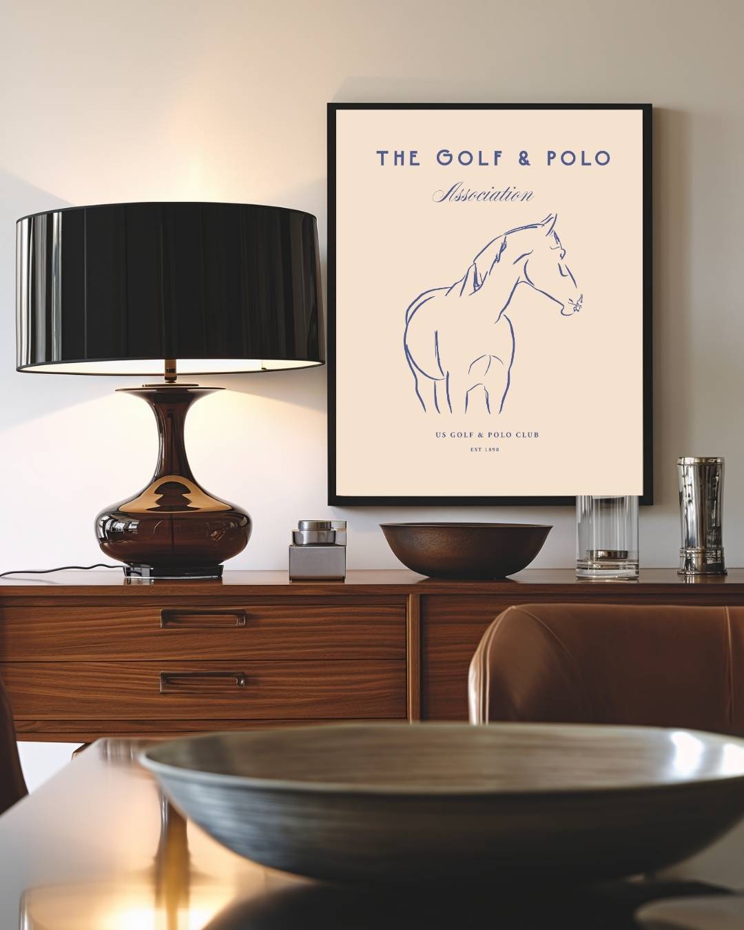 The Golf & Polo Association paard Poster