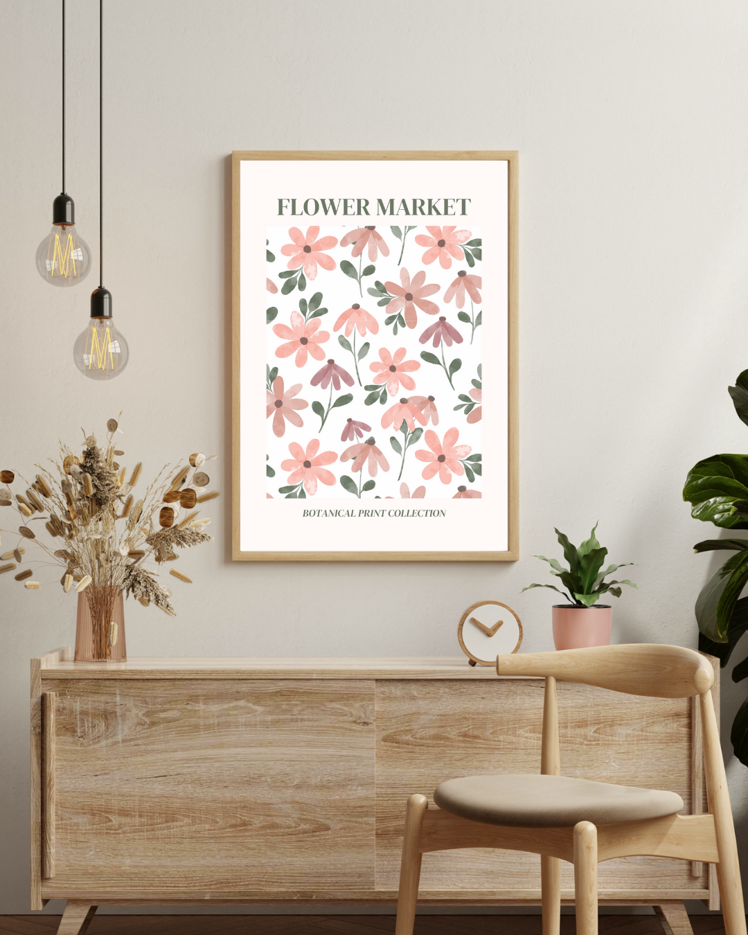 Blumenmarkt-Poster