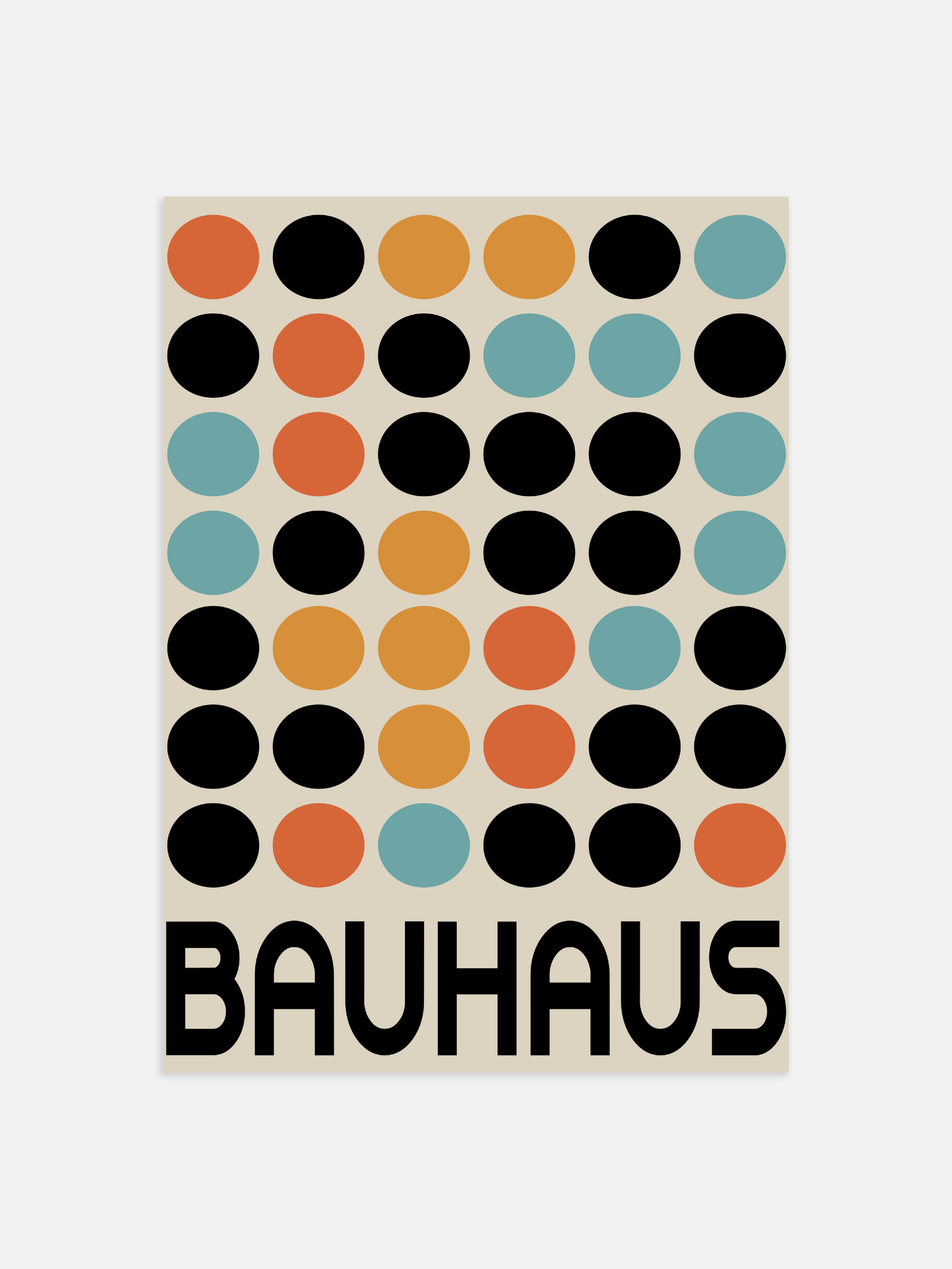 Bauhaus Dots Poster