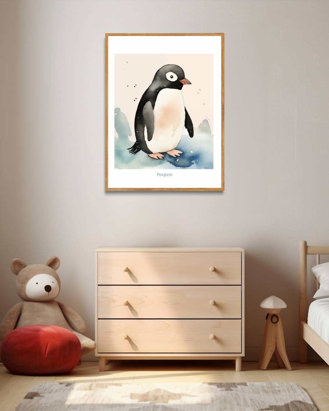 Schattige pinguïn Poster