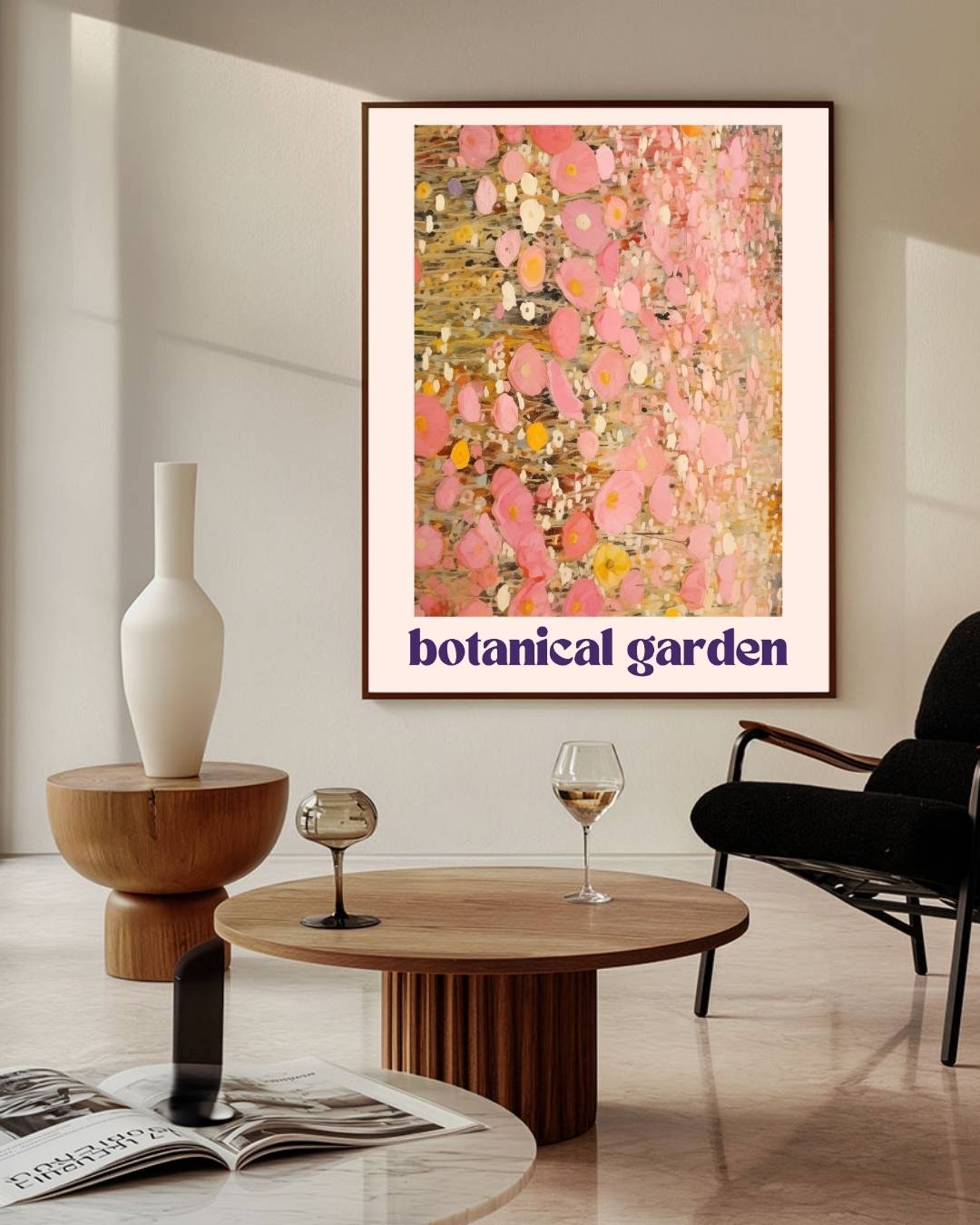 Botanical Flower garden Poster