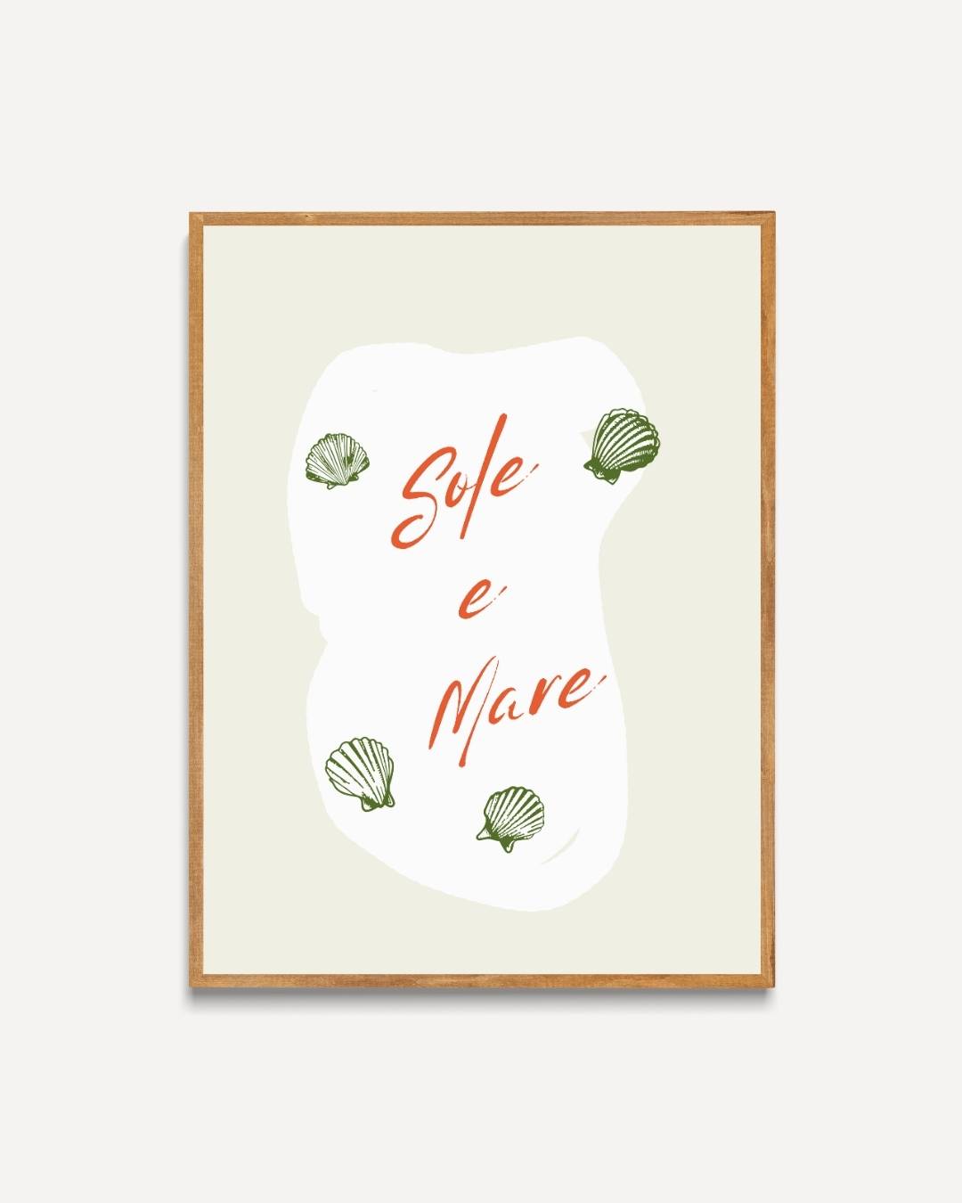 Sole e Mare schelpen Poster