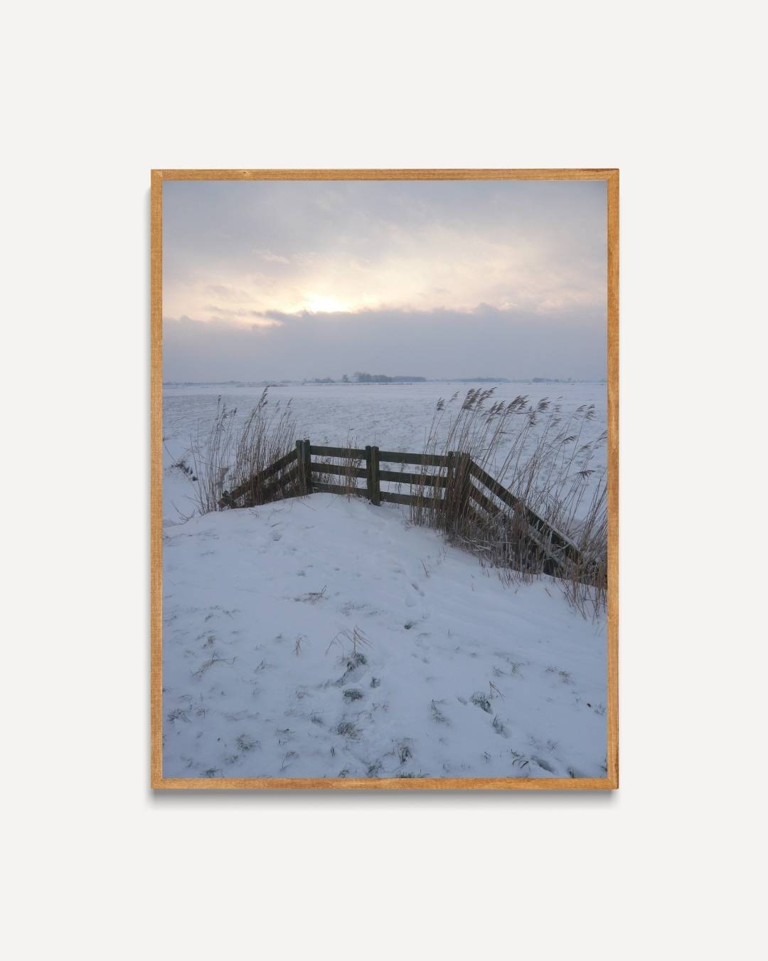 Sereen winterlandschap Poster