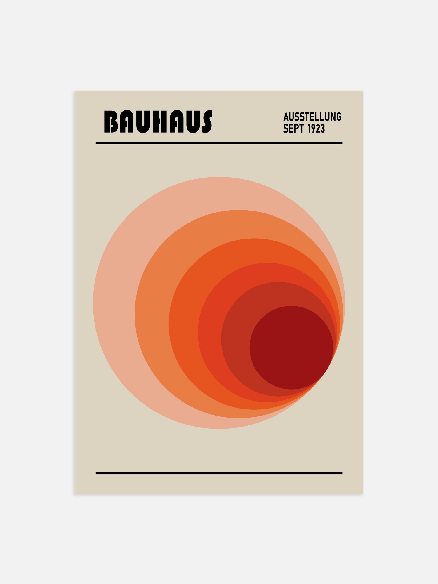 Bauhaus Circle Poster