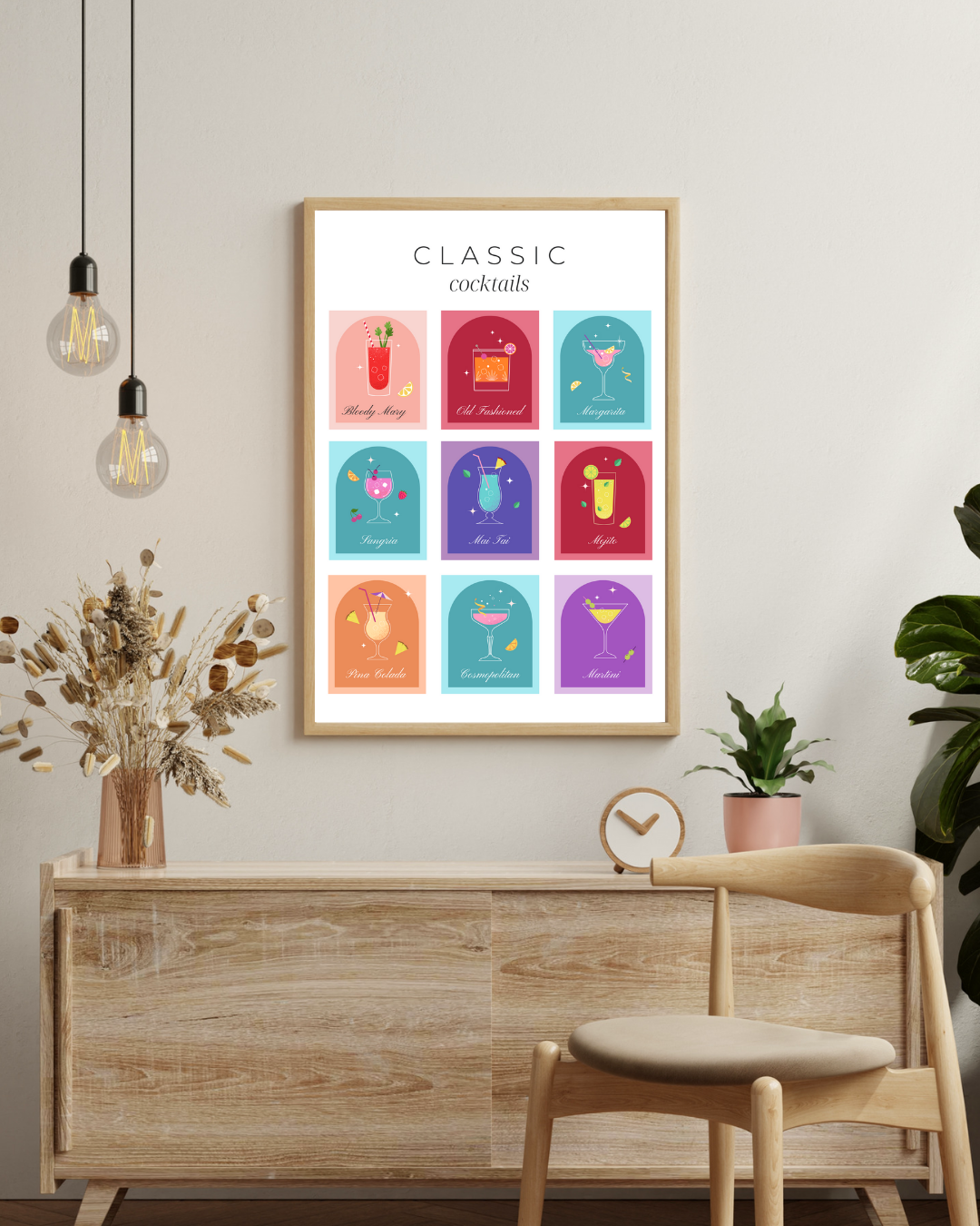 Klassisches Cocktail-Poster