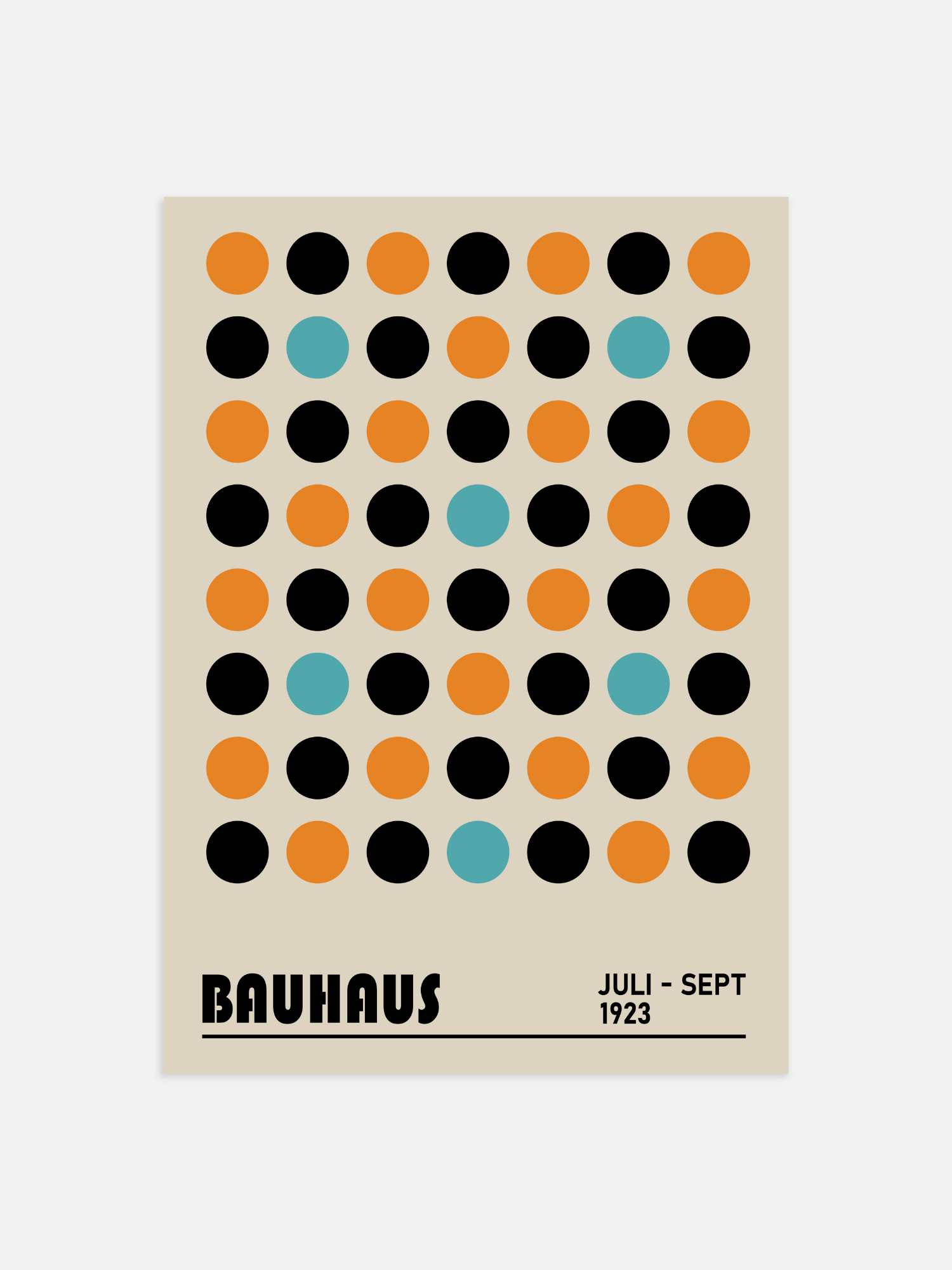 Bauhaus opening sept 23 dots Poster