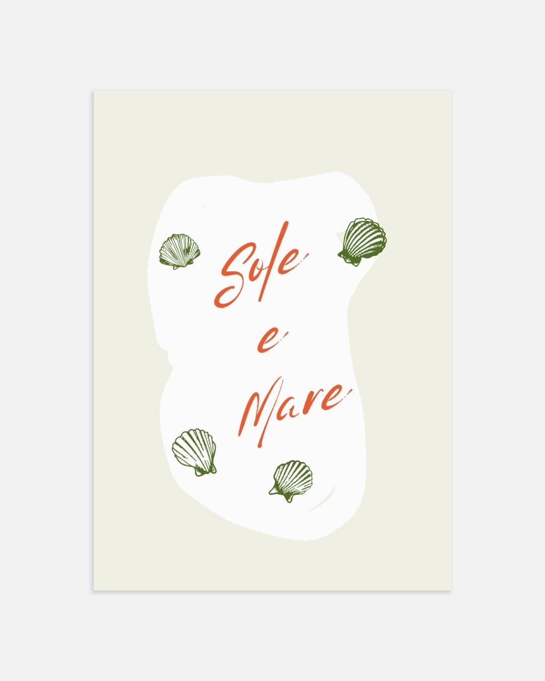 Sole e Mare schelpen Poster