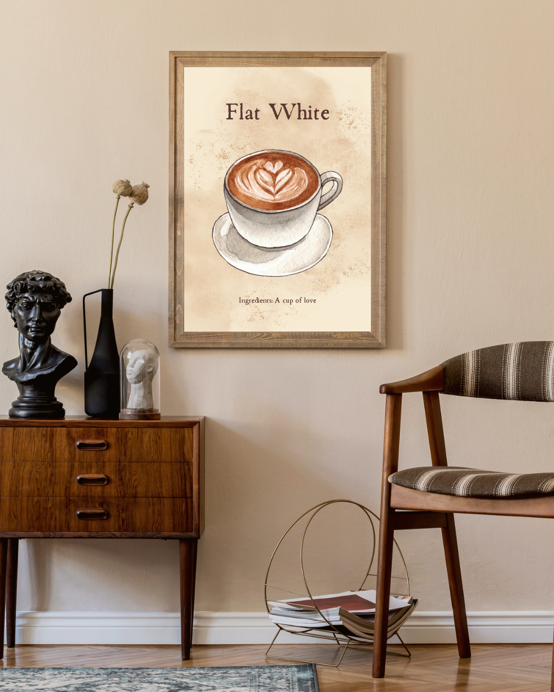 Flat white Poster