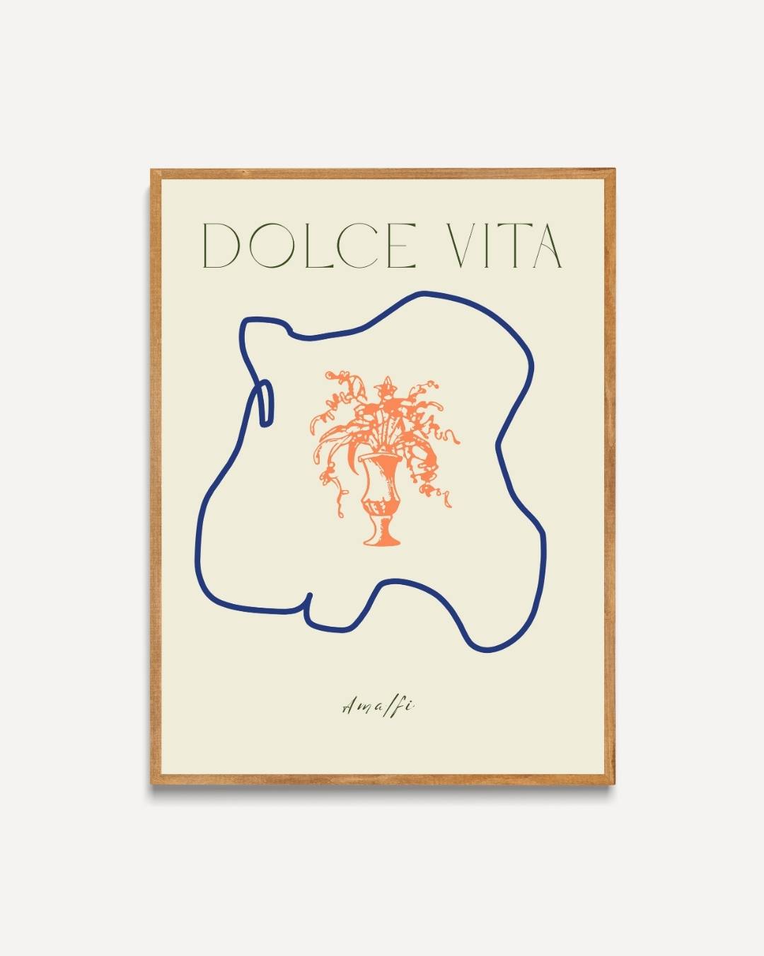 Dolce Vita Amalfi illustratie Poster