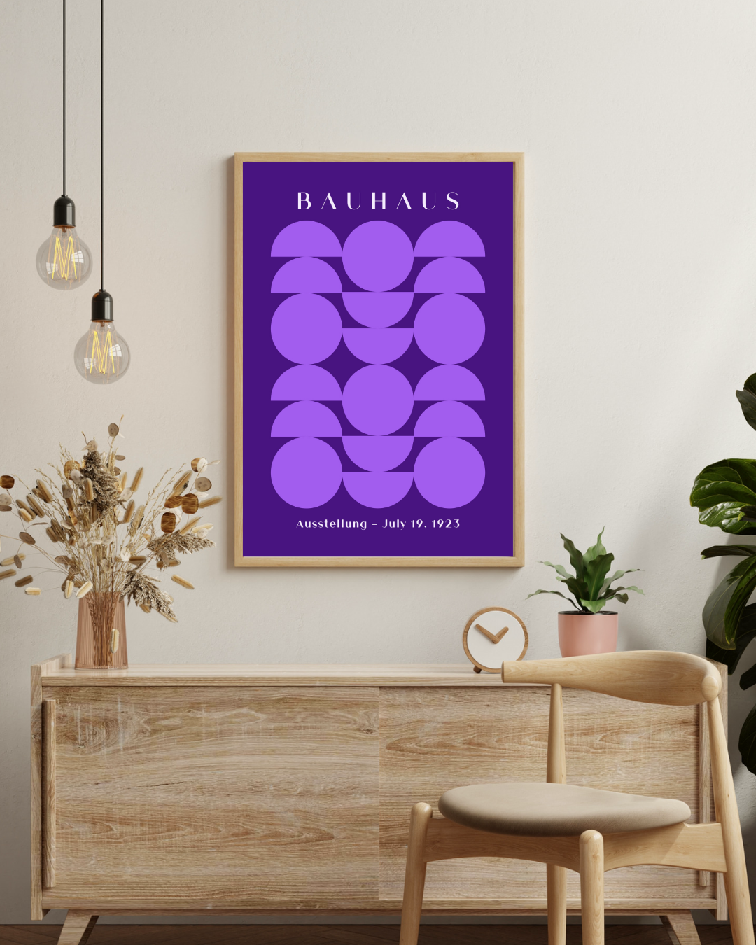 Bauhaus purple 1923 Poster