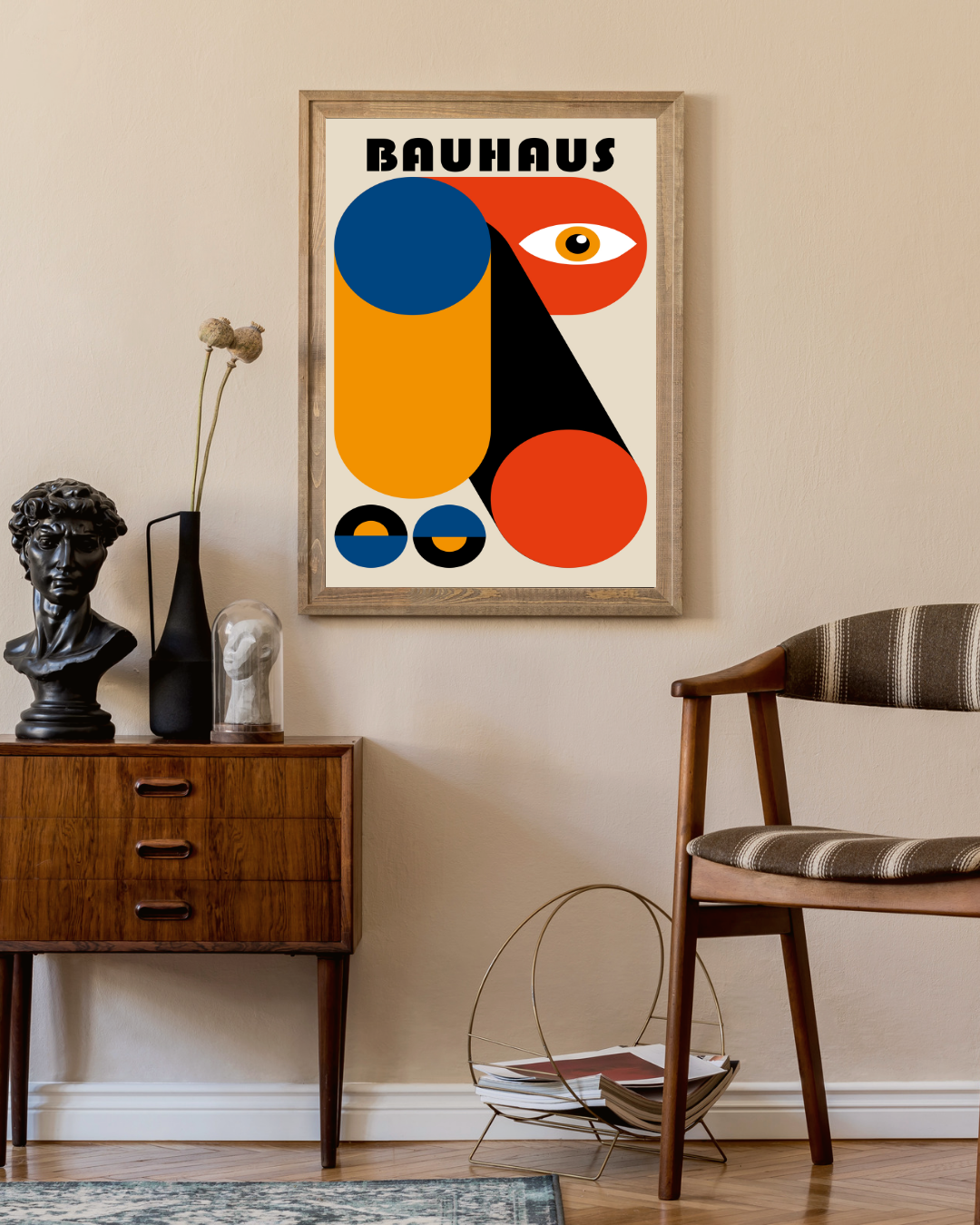 Bauhaus Red Eye Poster