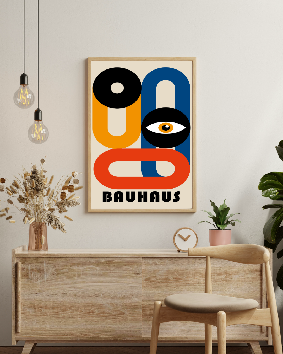 Bauhaus zwart oog Poster