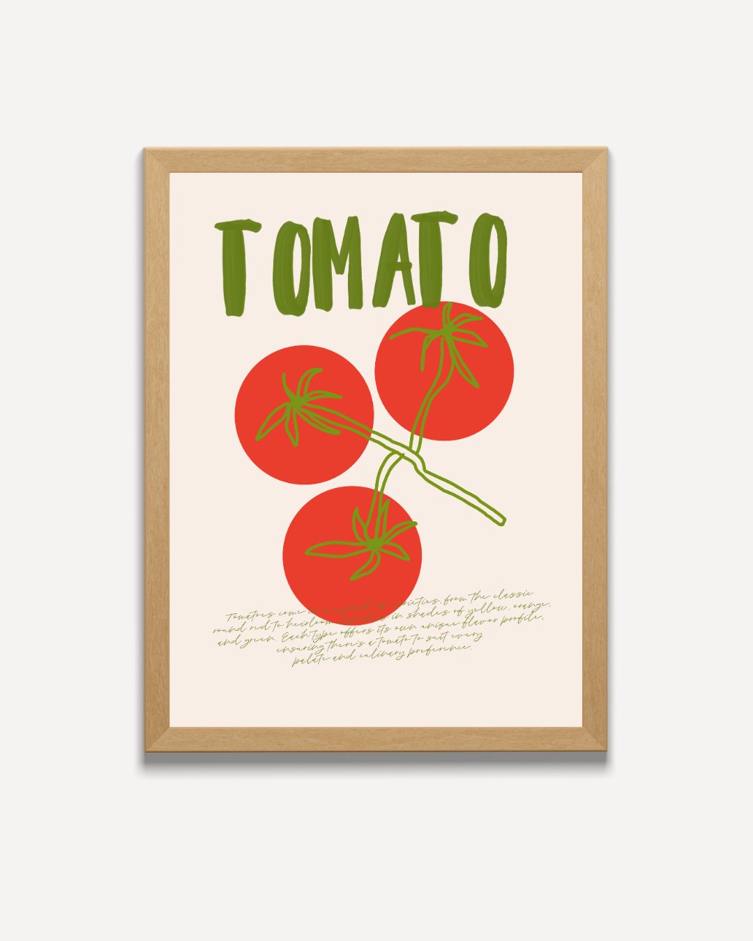 Tomaten-Illustrationsposter