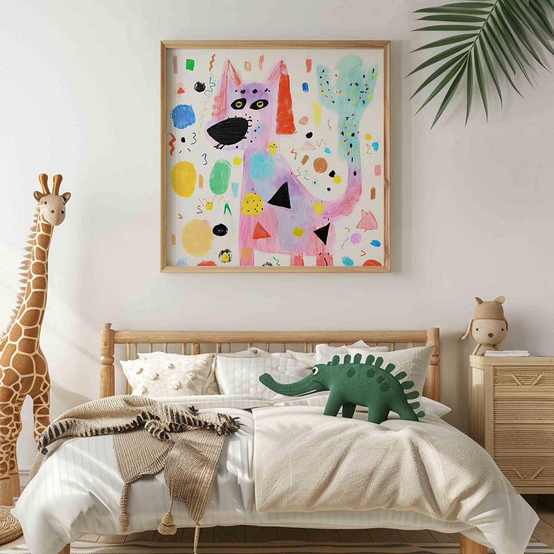 Speelse hond Poster