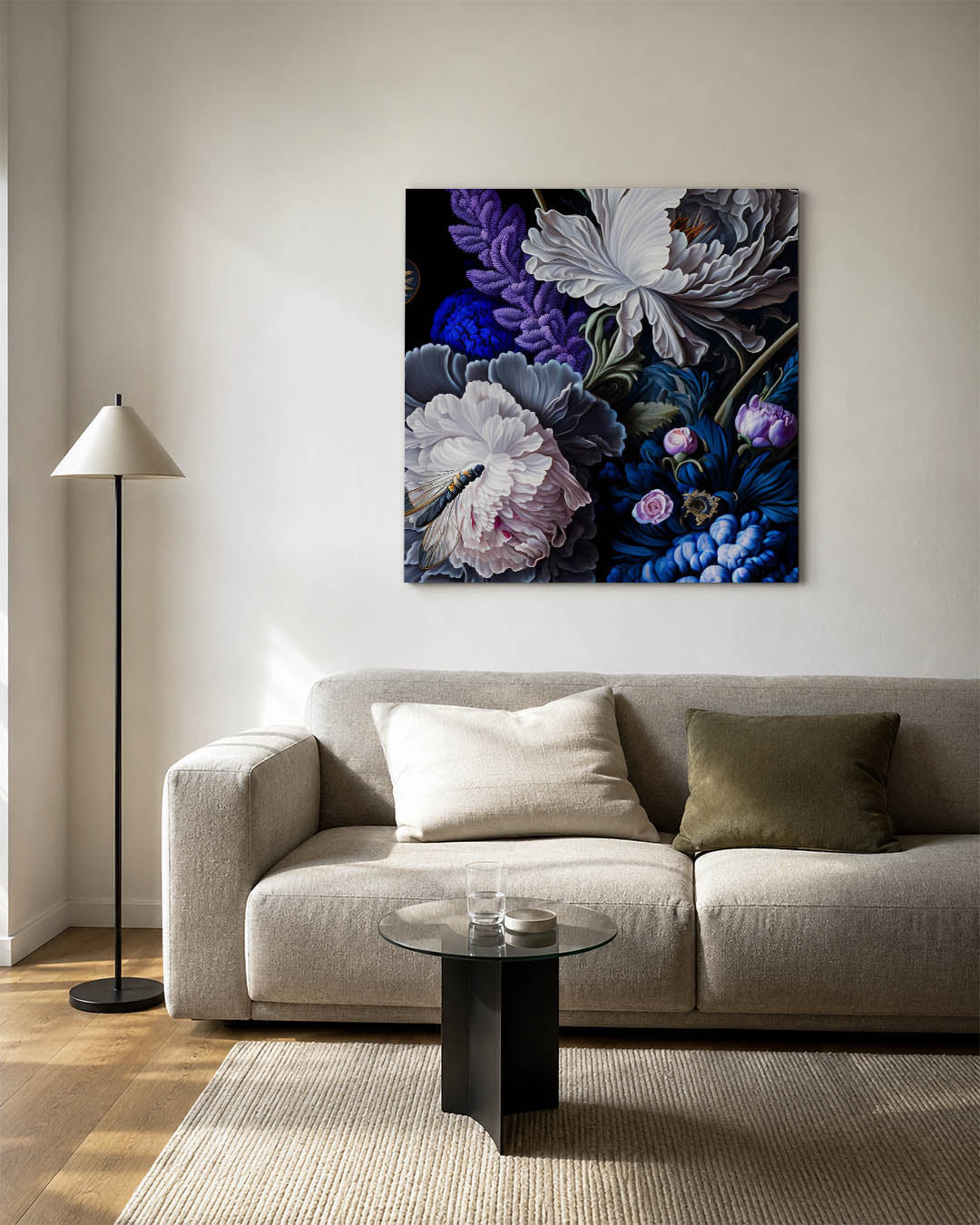 Bloemrijke compositie Kunstwerk