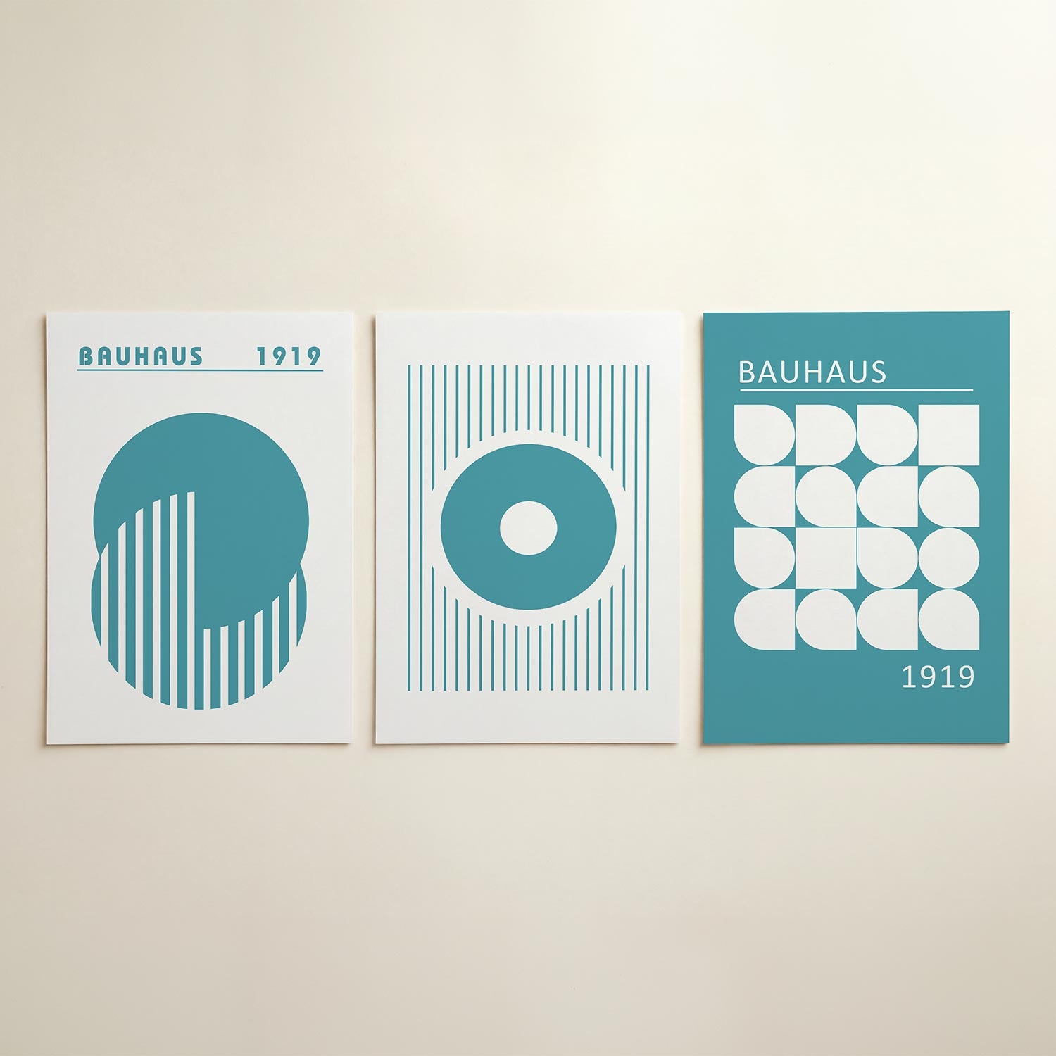 Cirkel en strepen Posterset