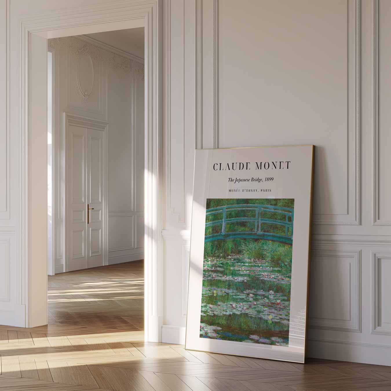 Monet's Betoverende Japanse Brug Poster