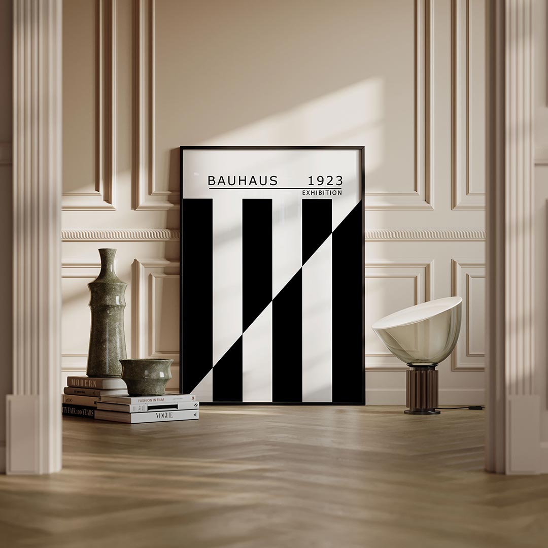 Zwart wit ritme Poster