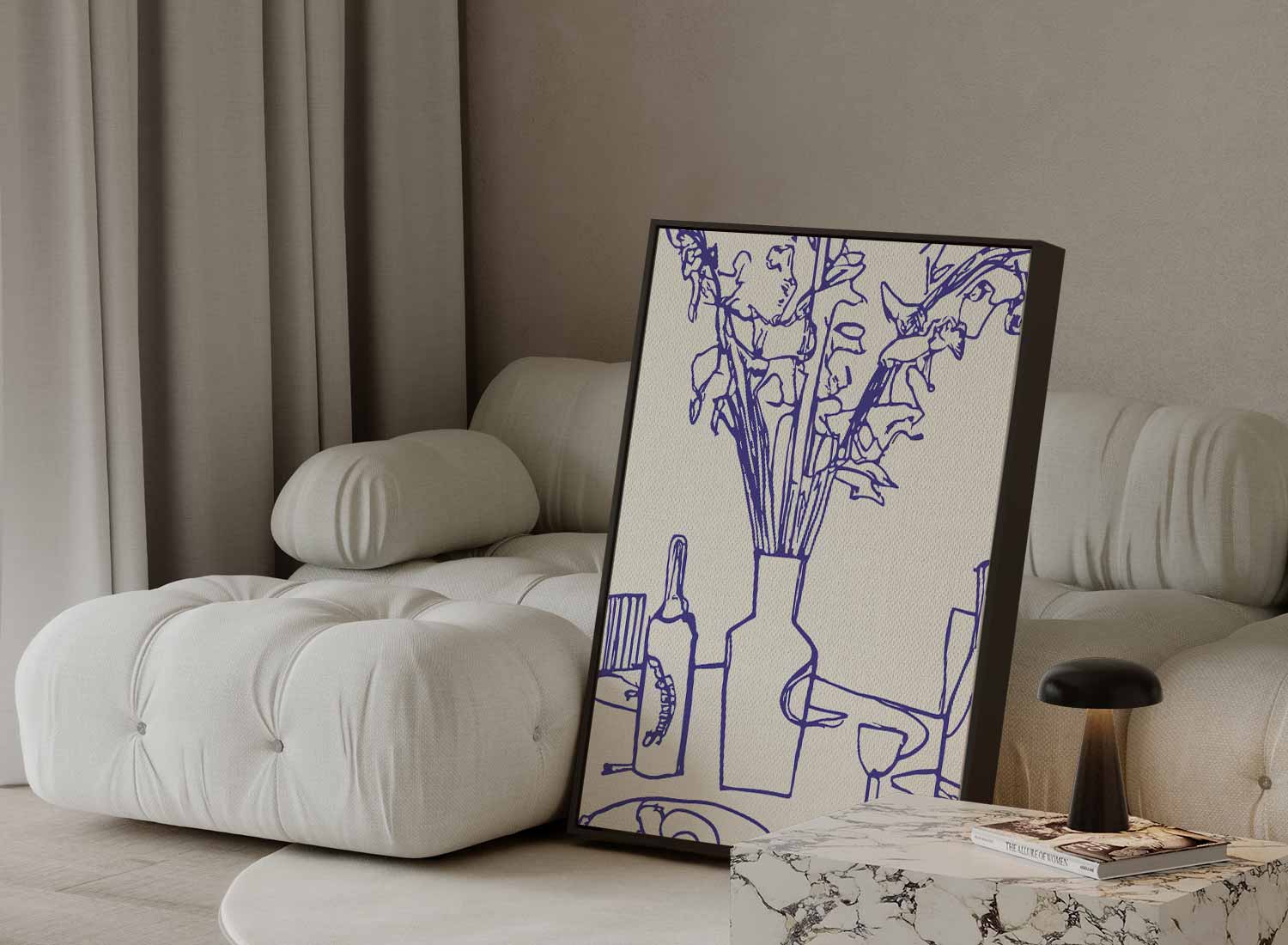 Lijnen van Leven Kunstwerk-canvas-dibond-plexiglas-wanddecoratie-WallArtistic