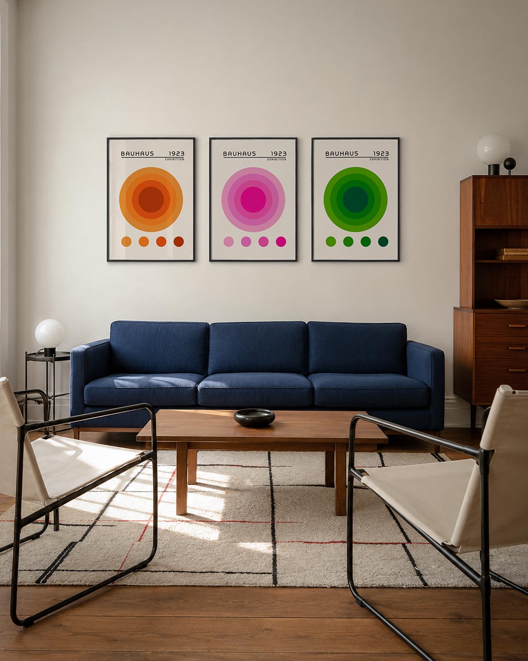 Cirkelritme oranje Posterset