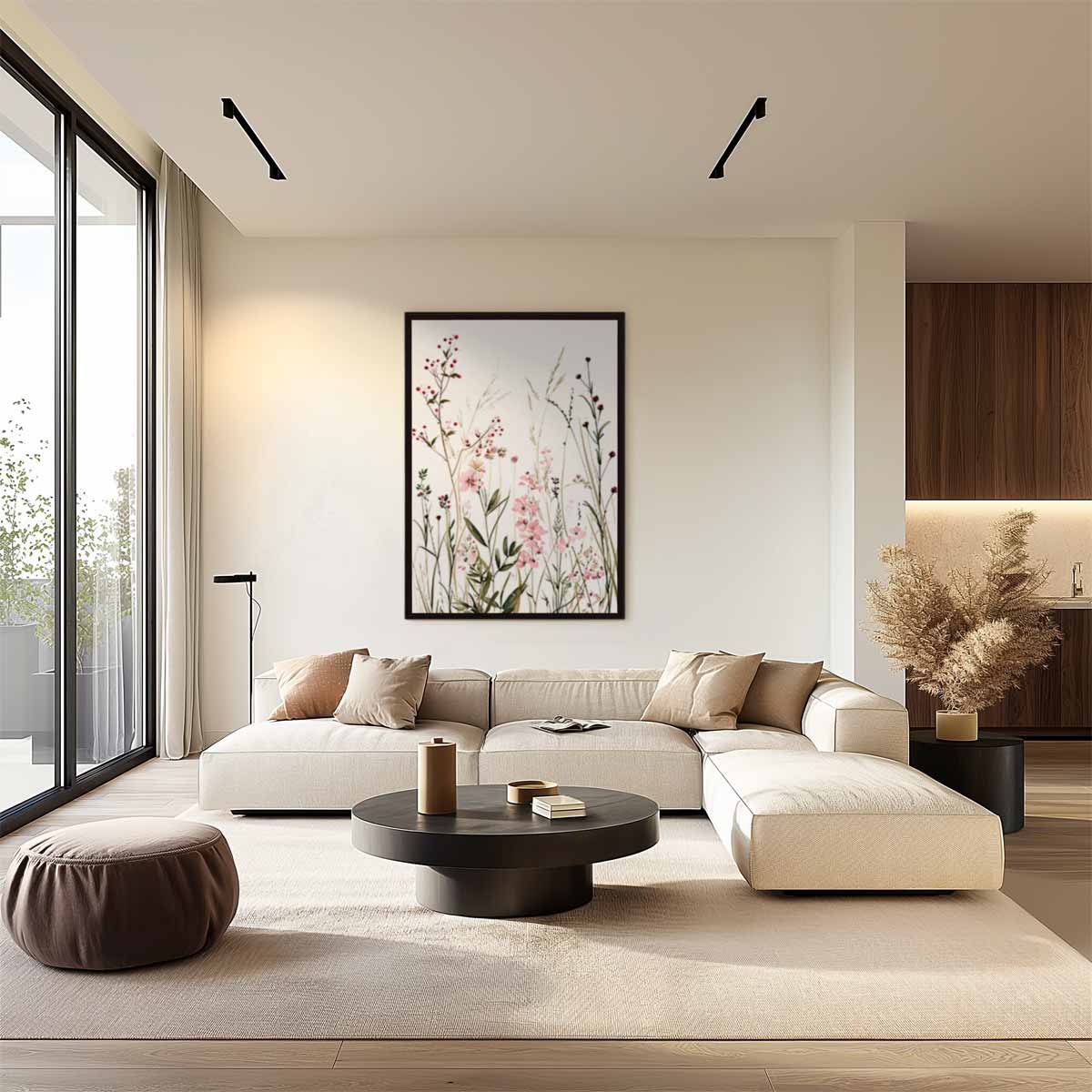 Bloemenveld in Bloei Kunstwerk-canvas-dibond-plexiglas-wanddecoratie-WallArtistic