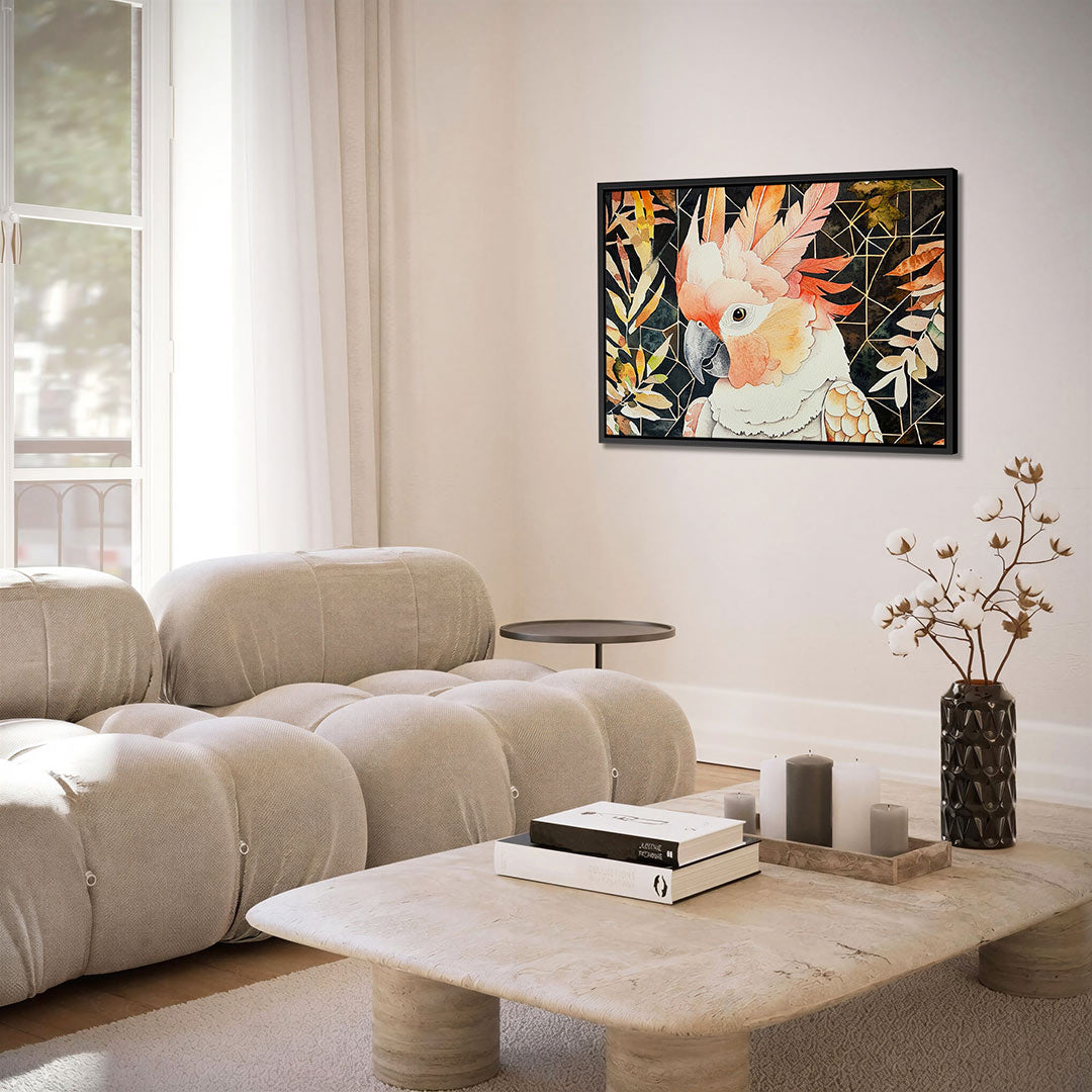 Vogels en geometrie Kunstwerk