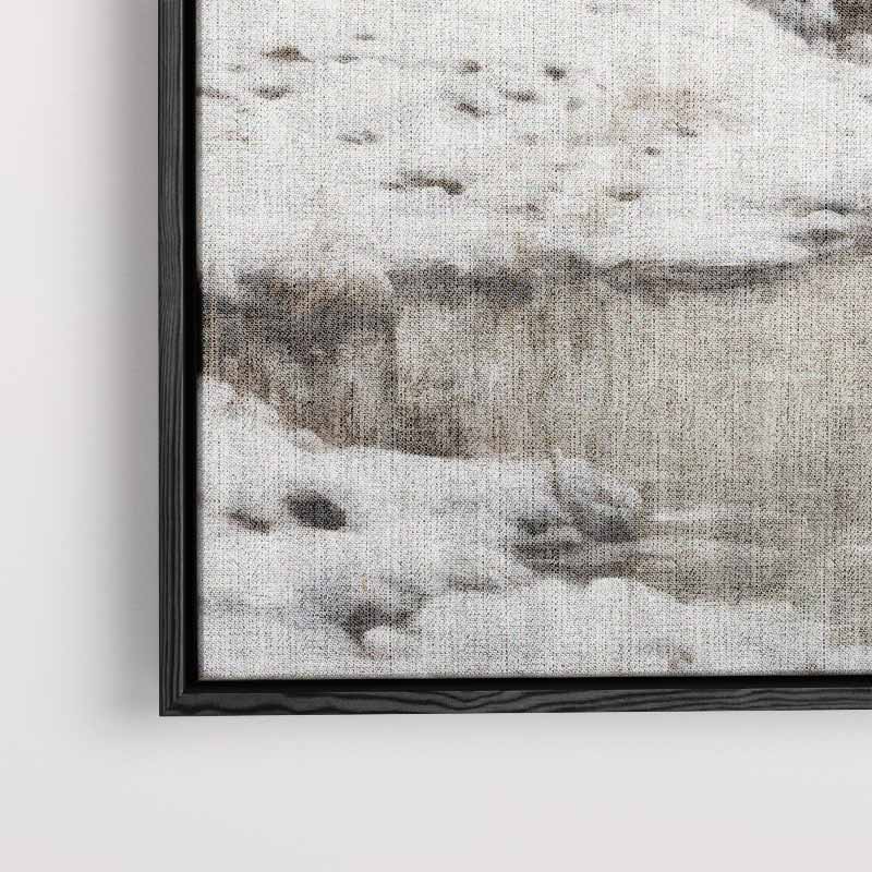 Winterse Rustieke Landschap Kunstwerk-canvas-dibond-plexiglas-wanddecoratie-WallArtistic
