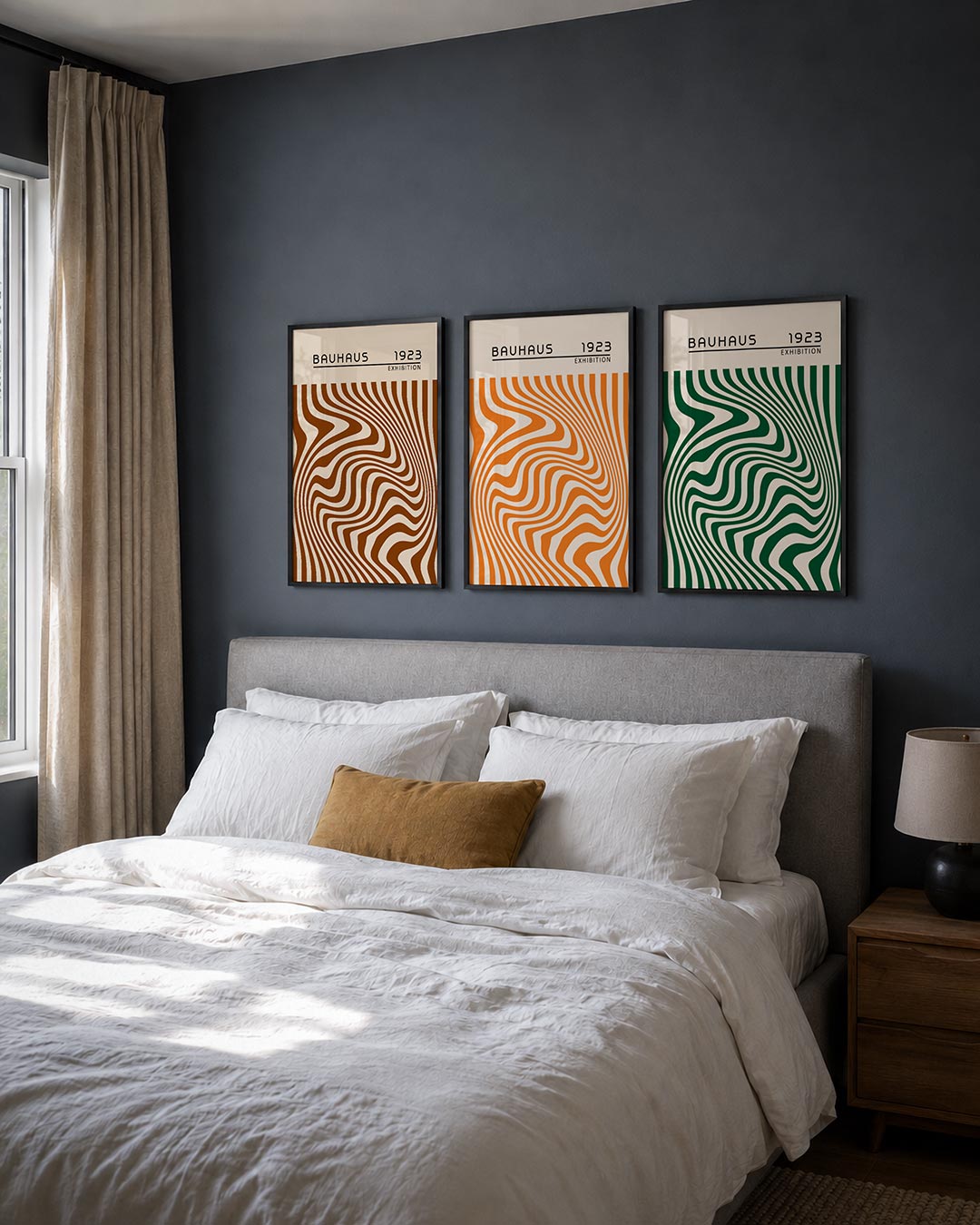 Golvend lijnenspel Posterset
