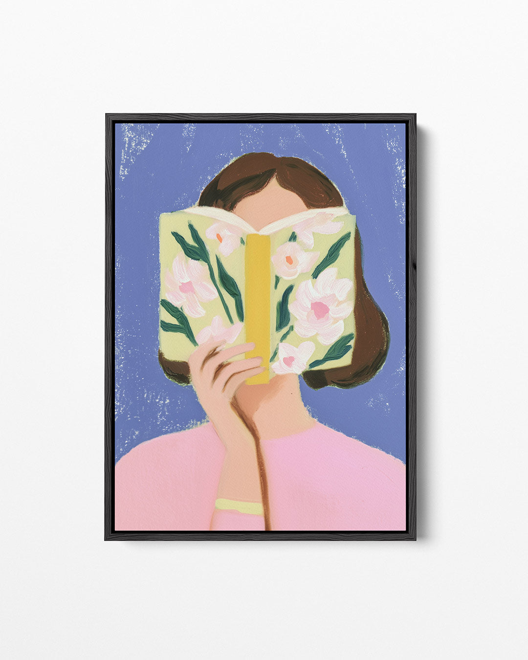 Vrouw met boek Kunstwerk