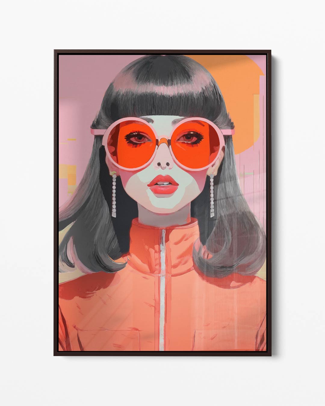 Stijlvolle Retro Vibes Kunstwerk-canvas-dibond-plexiglas-wanddecoratie-WallArtistic