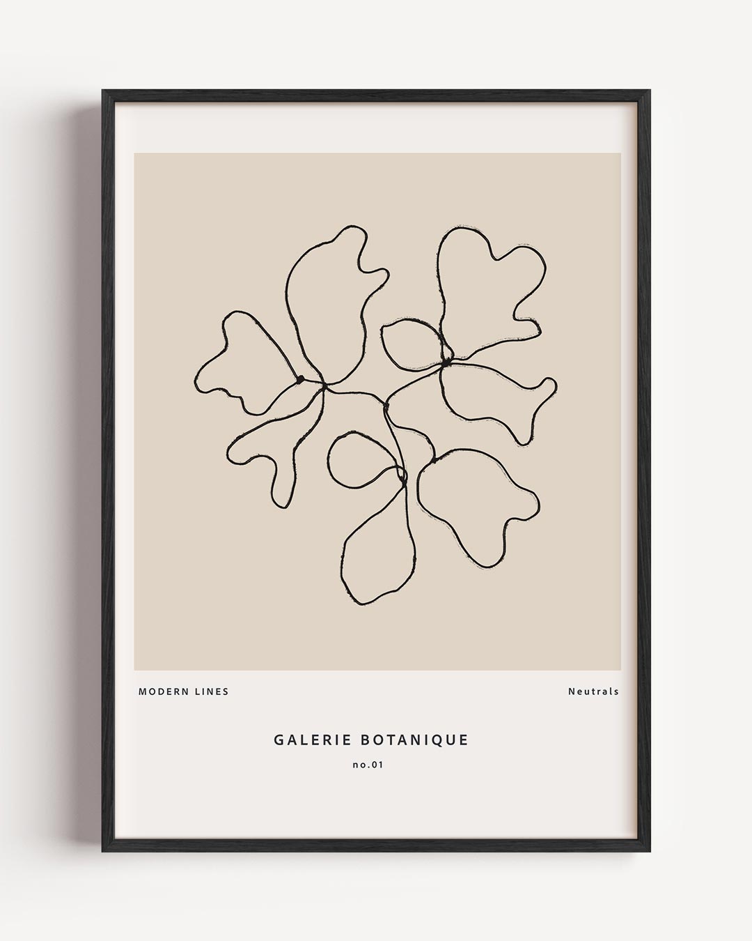 Botanische Linie Kunstprint Poster-WallArtistic